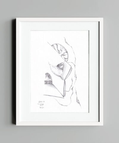 2020-White-Frame-Eamonn-B-Shanahan-Truth-Beauty-Drawings-#15